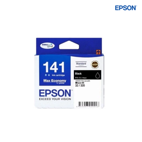 ตลับหมึกอิงค์เจ็ท Epson Original Ink Cartridge 141 Black, T141190